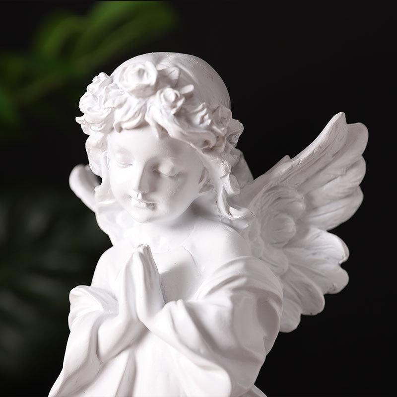 Girl Prayer Angel Sculpture Model Decoration Office Model House Decoration Crafts