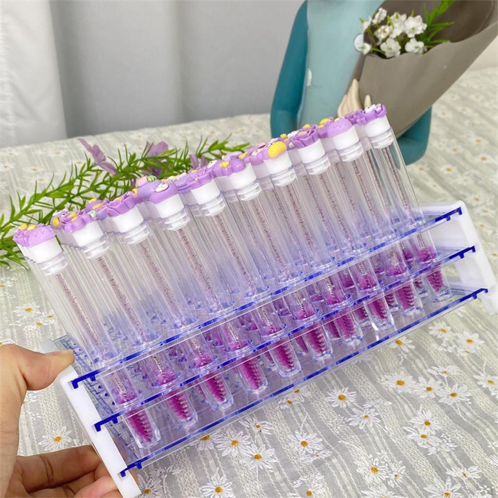 Eyelash Storage Rack Organizer Easy Assembly Brow Pencil Gifts Reusable Lightweight Cosmetic Display