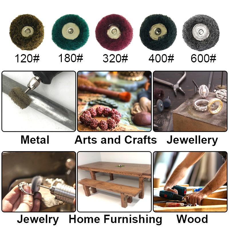 10 шт. Мини-дрель абразивная щетка нейлоновый полировальный круг с хвостовиком 3 мм для роторного инструмента Dremel набор аксессуаров для удаления ржавчины