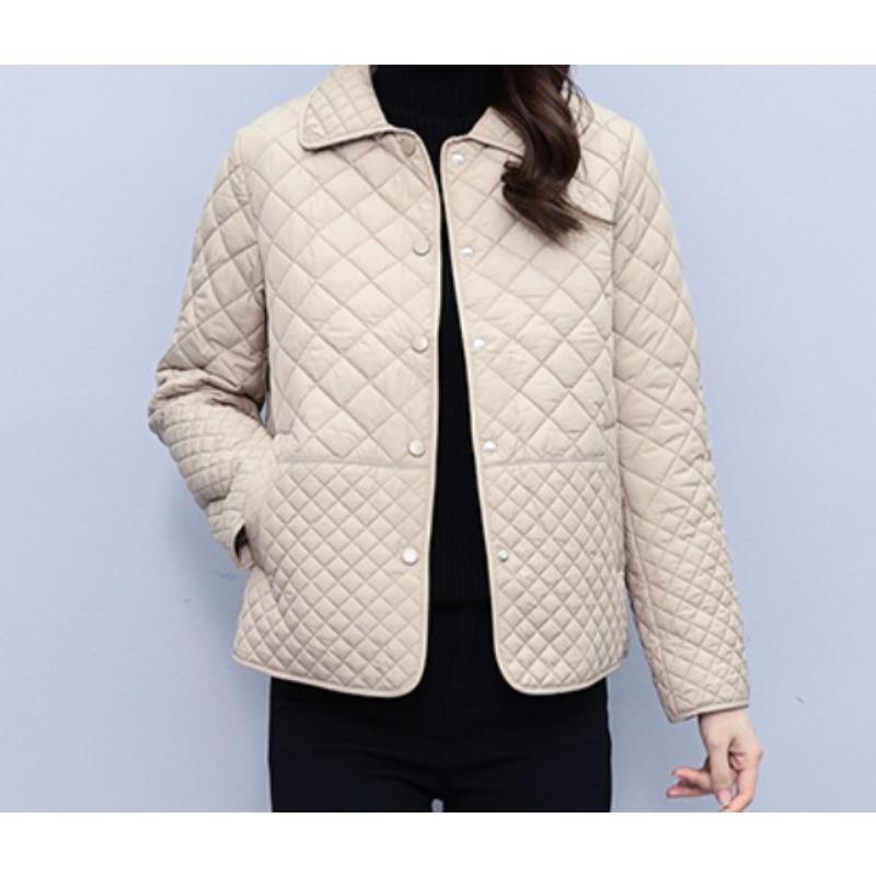 Небольшая куртка с ароматом для женщин Ранняя весна и осень Новая осенняя одежда Тонкое пуховое хлопковое пальто Хлопковая куртка Осень и зима