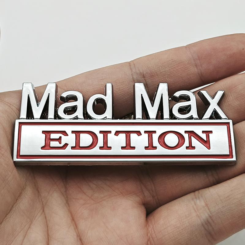3D Логотип Mad Max Edition Наклейка-значок на крыло Забавные наклейки для автомобиля Грузовика Замена Декор двери для Универсального автомобиля Внедорожника