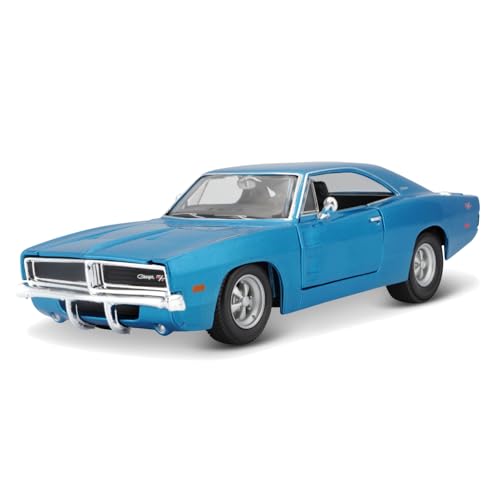 Maisto 1/25 Dodge Charger R/T 1969 Синий / Литая модель автомобиля, Готовый продукт 31256 BU