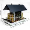 1pcsCreative Swing House Bird Feeder - Iron outdoor hanging decoration, suitable for gardens/terraces/yard