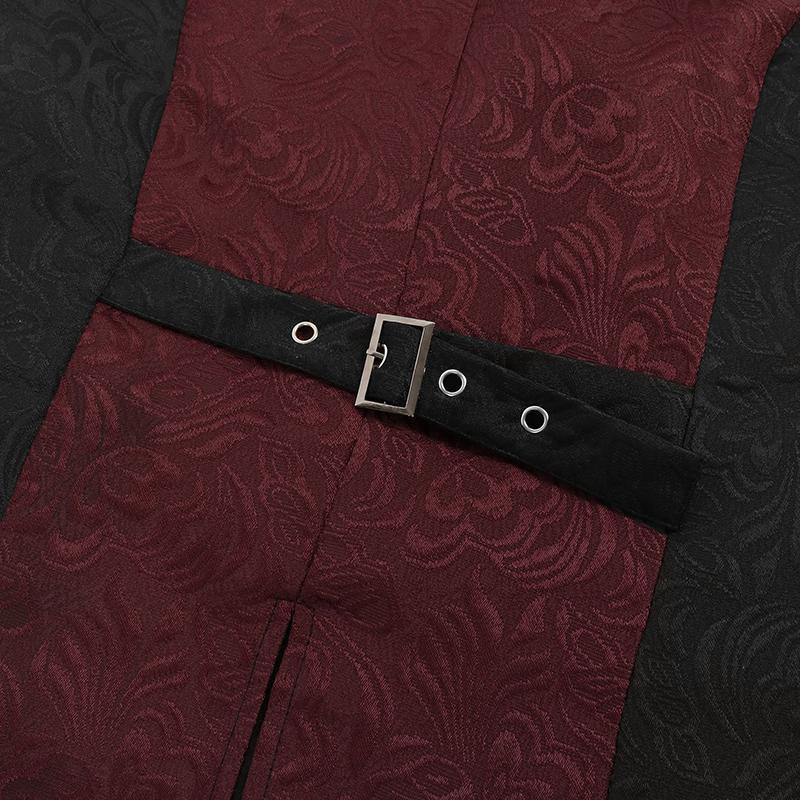 Мужской повседневный жилет Хэллоуин куртка костюм без рукавов лацкан джентльмен вечеринка