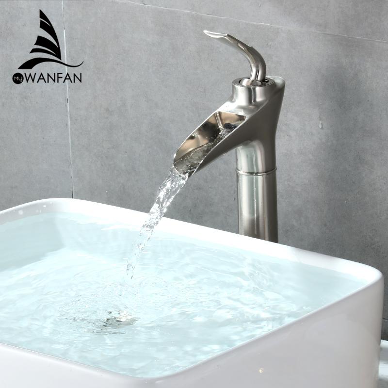 New Design Matte Black Single-Hole Deck Mounted Bathroom Sink Taps Tall Basin Faucet Ceramic Valve Core