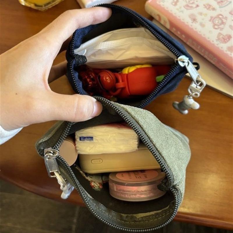 Милый мультяшный кошелек для монет с таксой, портативная мини-косметичка, сумка для хранения наушников и помады для девочек, подарок