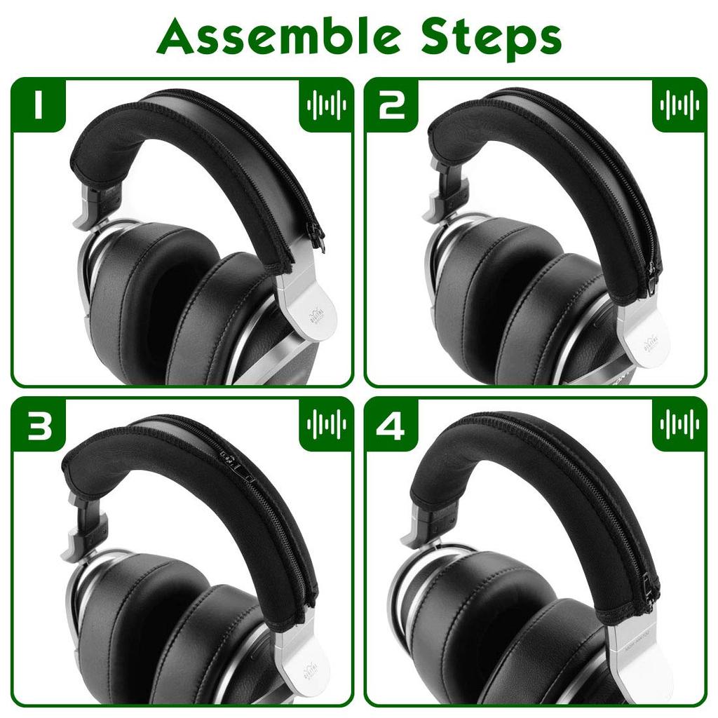 Чехол Geekria, совместимый с эластичным оголовьем, совместимый с беспроводными наушниками Sony HW700DS, наушники Простая установка, не требуются инструменты