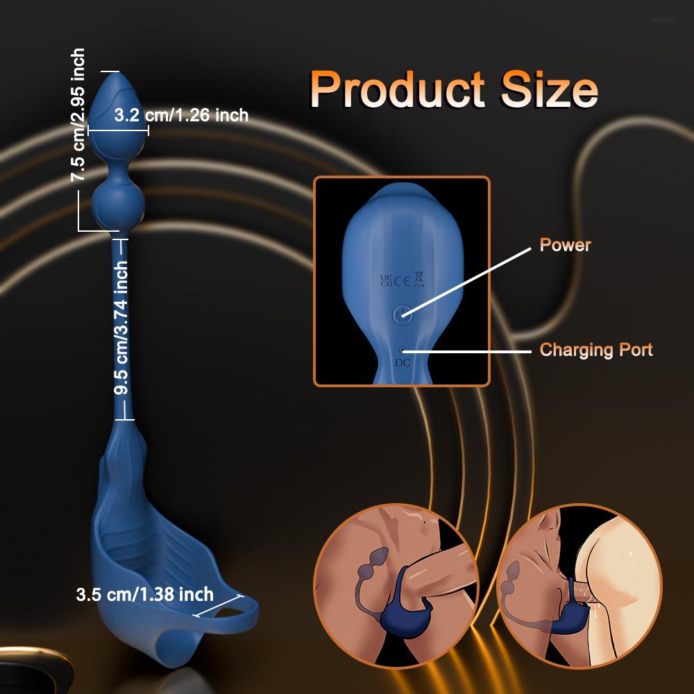 Вибратор, кольцо для пениса, кольцо для члена с анальной пробкой, задержка эякуляции, секс-игрушки для мужчин, пара