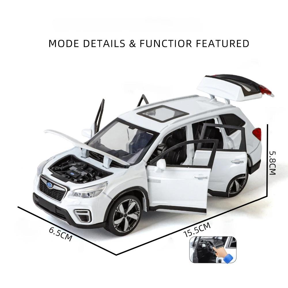 1/30 Subaru Forester Внедорожник Сплав Мускул-кар Модель Звук и Свет Оттяни Назад Детская Игрушка Коллекционные Предметы Подарок на День Рождения