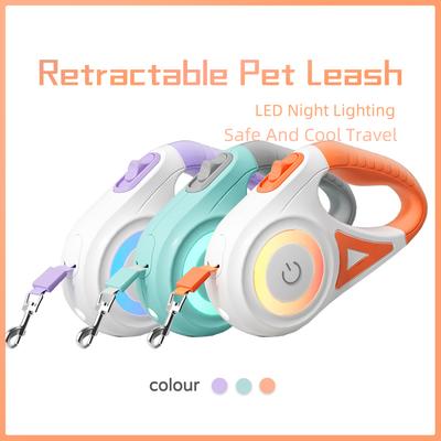 Светодиодная выдвижная собачья рулетка со светом для щенков маленьких средних больших собак кошек питомцев ремни шлейки ошейник Аксессуары 3м 5м рулетка
