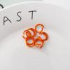 10PCS Colorful Connecting Ring Open Rings Keychain Handmade Material Baking Paint Open Loop  Gift