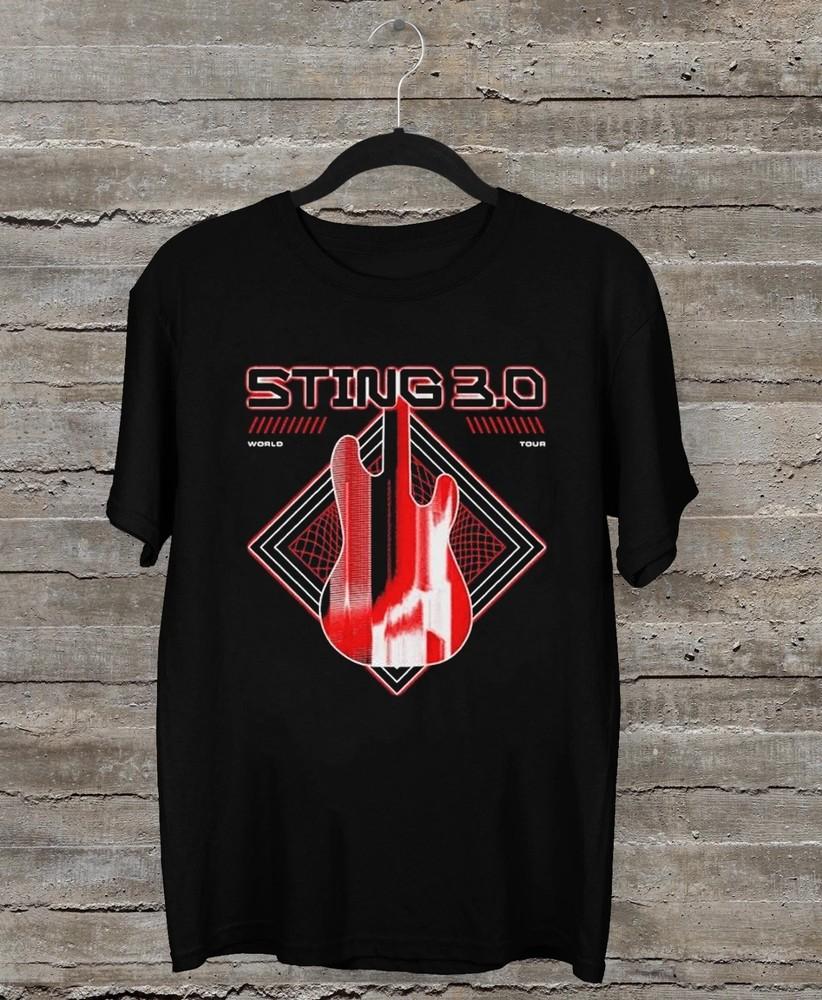 Стинг 3.0 Городской пейзаж Бас Мировой тур 2024 Черный Все размеры Футболка