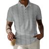 Мужские летние однотонные топы с воротником на пуговицах и коротким рукавом, мужские свободные спортивные повседневные топы