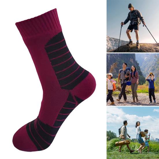 1 пара водонепроницаемых носков, 3-слойные, дышащие, влагоотводящие, для мужчин и женщин, для активного отдыха, зимнего туризма, кемпинга, катания на лыжах, вброд, рыбалки, компрессионные носки