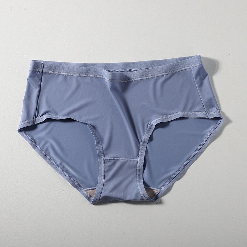 Ladies Spring and Summer Ice Silk Breathable Comfortable Quick Dry Anti Bacteria Waist Triangle Briefs