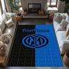 Inter Milan Personalized Name Area Rug Perfect for Entryway Foyer Outdoor Balcony Anti-slip Rug Anime Office Decor