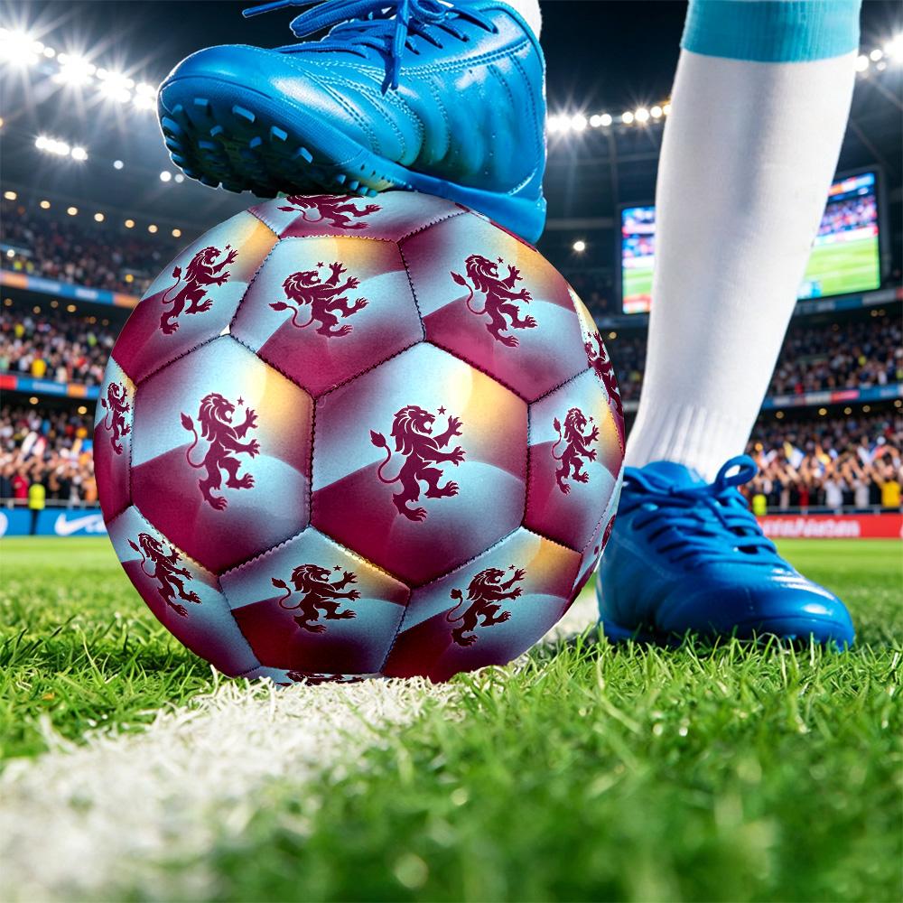 Футбольный мяч Aston Villa, размер 5, с принтом, противоскользящий, для взрослых, сувенир для футбольных фанатов