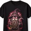 Mushroom Wizard Reaper Gnome Gothic Dark Fantasy Graphic Unisex TShirt