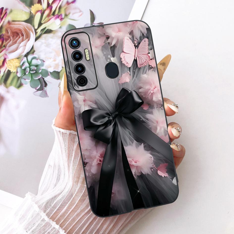 Ударопрочный чехол для Tecno Camon 17 Pro 17P Cover CG7 CG7n CG8 CG8h Милый мультяшный мягкий чехол для Tecno Camon 17 CG6 CG6j Задняя крышка