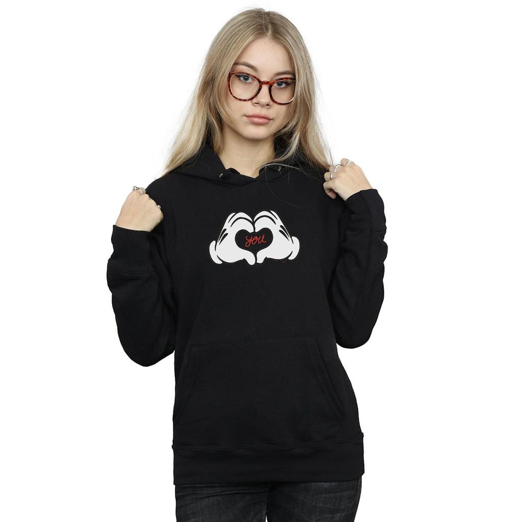 Disney Womens/Ladies Mickey Mouse Loves You Hoodie