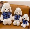 Adorable Plush Dog Toy With Scarf Charming Stuffed Animal For Kids Home Decor
