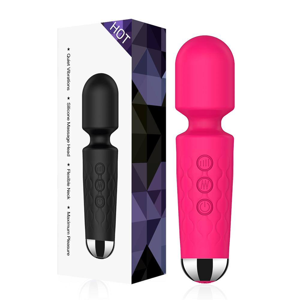 20 Speeds Powerful AV Vibrator Female G Spot Clitoris Nipple Stimulator Magic Wand Dildo Adult Sex Toy for  Women Masturbation