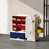 Adjustable Side Hook Board Pen Organizer with Retractable Bookends And Pegboard, Multi-Functional Angled Makeup Desk Holder Brush Holder, Compact