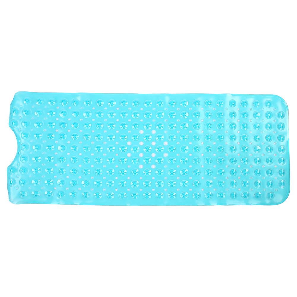 Нескользящий ПВХ коврик для ванны и душа, коврик для пола в ванной комнате с присосками для домашнего и гостиничного использования(Прозрачный зеленый 40,5x101см)