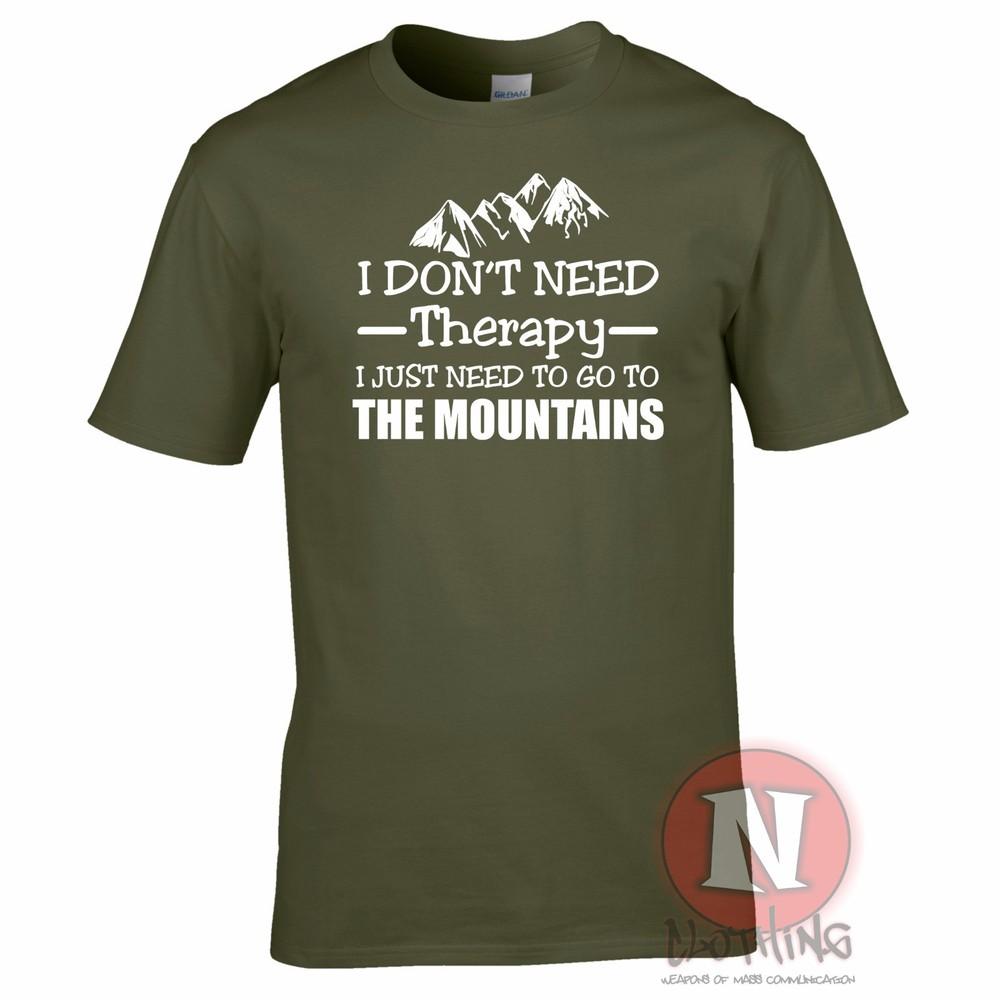 I Dont Need Therapy I Just Need To Go To The Mountains TShirt Funny Hiking Tee