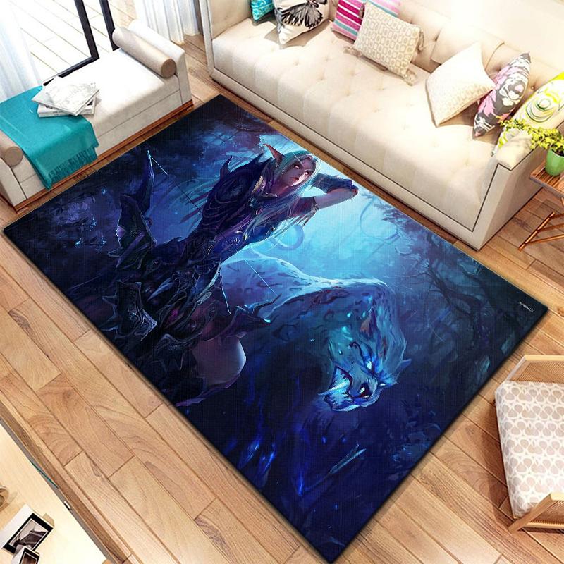 Игровой ковер World of Warcraft для гостиной, коврики для кемпинга, странные вещи, коврик для пикника, противоскользящий коврик для киберспорта, коврик для йоги, подарок для фанатов