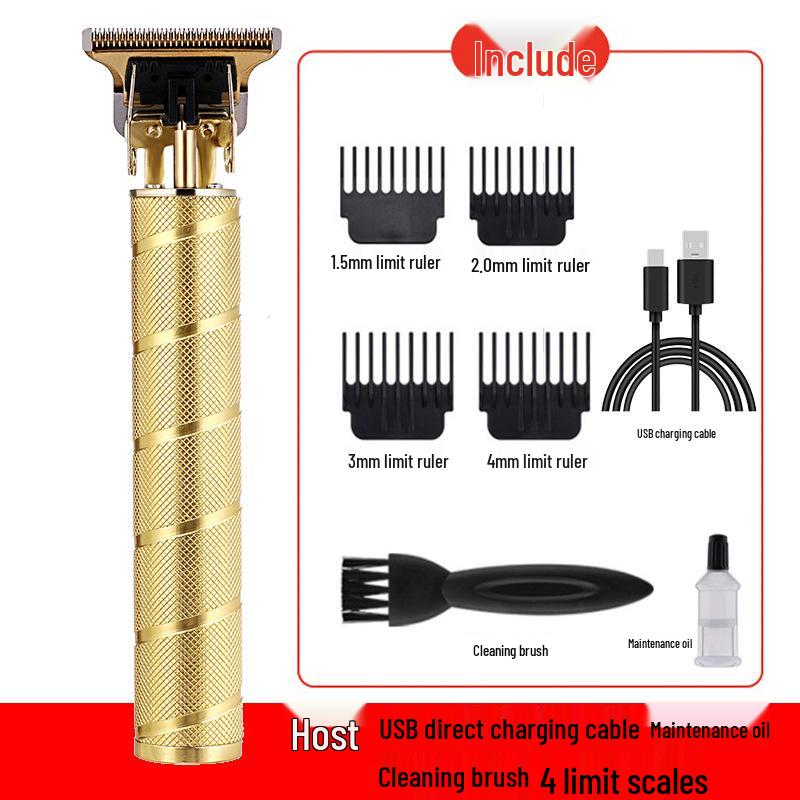 Электрическая машинка для стрижки волос T9 Bald - Профессиональная перезаряжаемая машинка для гравировки и бритья с масляной головкой
