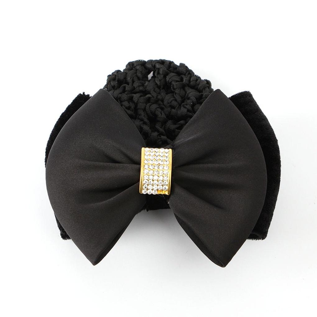 Женская повседневная квадратная кубическая сетка для волос с лентой для прически пучок