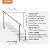 59 in Handrails for Outdoor Steps Staircase for Porch Deck Side-mount
