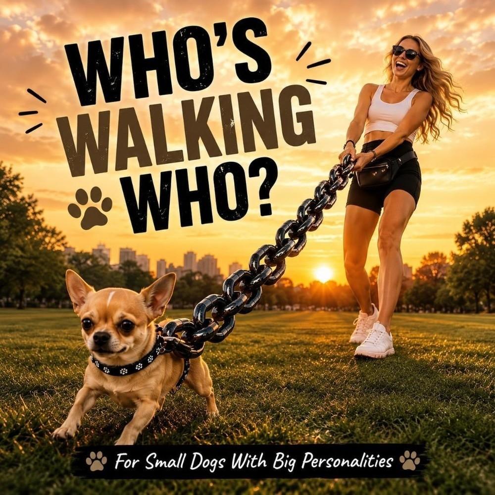 Plastic Simulated Giant Chain Pet Leash Creative Dog Traction Rope  Halloween Props