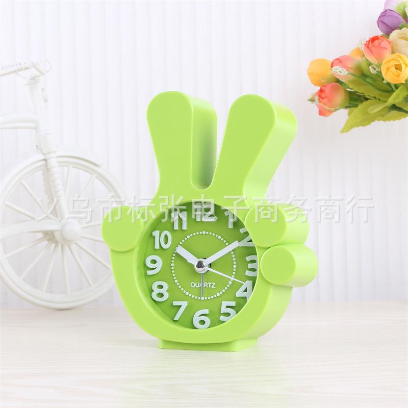 Cute finger model alarm clock, special wake-up artifact for junior high school students, loud alarm, student bedside clock ornament