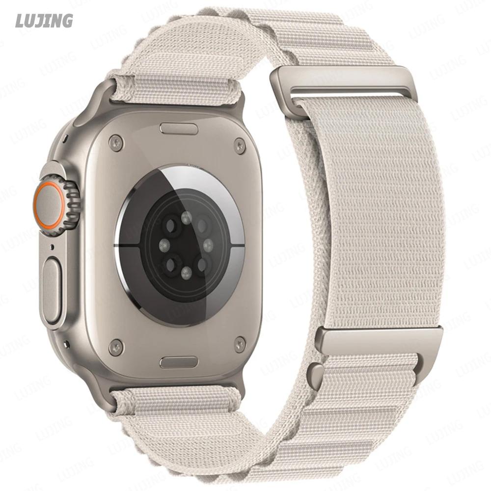Ремешок Alpine Loop для Apple Watch Ultra 2, 49 мм, 45 мм, 44 мм, 42 мм, 41 мм, 38 мм, 40 мм, нейлоновый браслет для Iwatch Series 8, 9, 7, 3 SE, 6, 5
