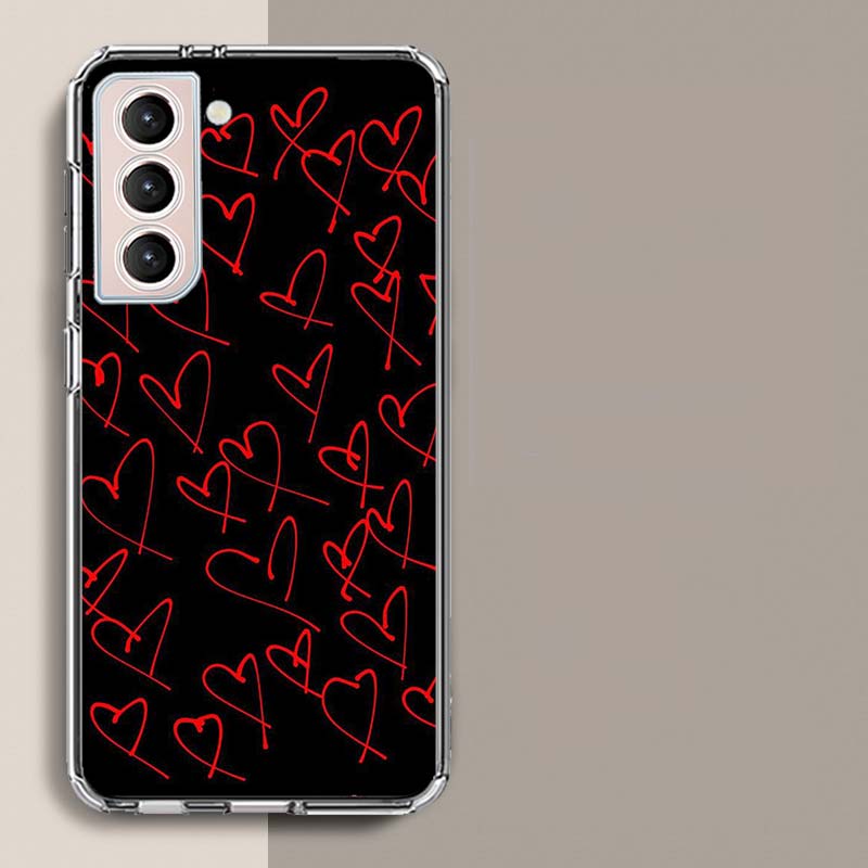 Люби свое сердце с чехлом для телефона Love Heart Shape Для Galaxy A14 A24 A34 A54 Samsung A02S A12 A22 A32 A42 A52 A72 A13 A33 A53 5G A03 A0