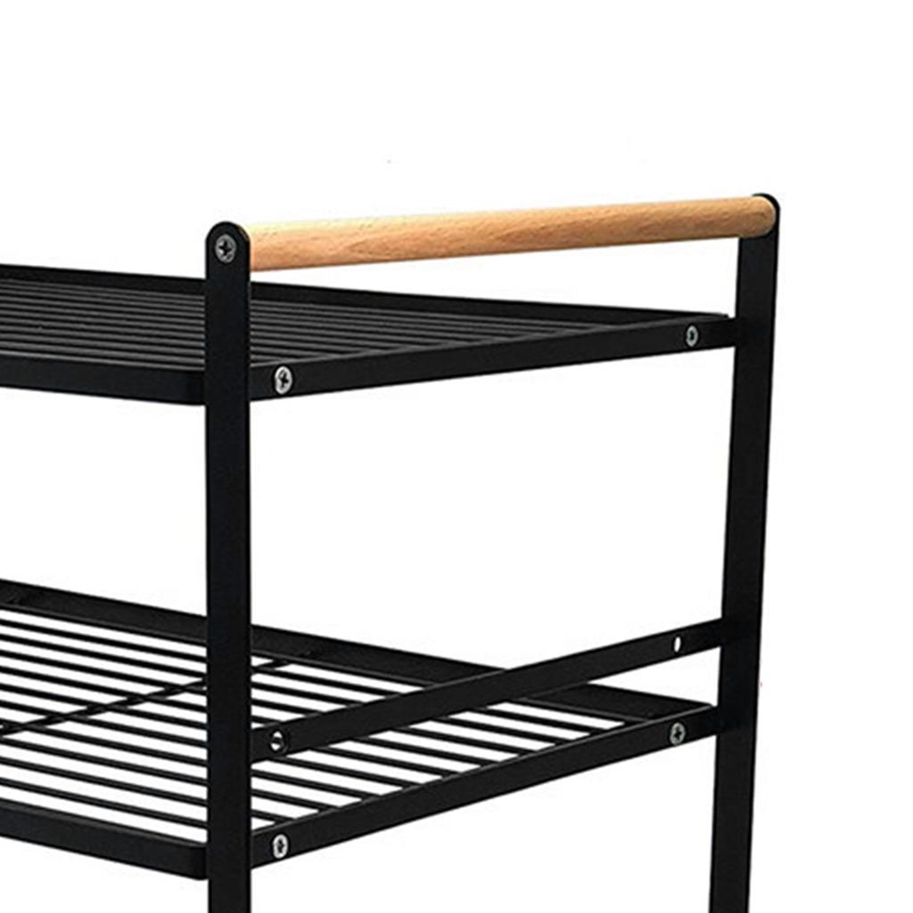 Двухъярусная кухонная полка для хранения, 2 уровня, нескользящая многофункциональная кухонная полка-органайзер, черная