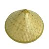Chinese Retro Bamboo Rattan Fisherman Hat Handmade Weave Straw Bucket Hat Tourism Rain Dance Props Cone Fishing Sunshade Hat