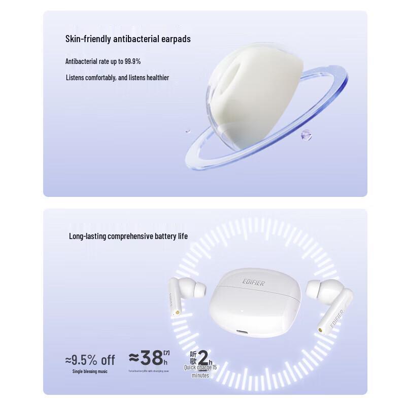 EDIFIER Lolli Pro 3i Active Noise Cancelling Bluetooth Earbuds