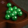 Dragon Knot Green Jade Beads - 10 Greenish-blue Jasper Round Pieces for DIY Bracelets and Necklaces
