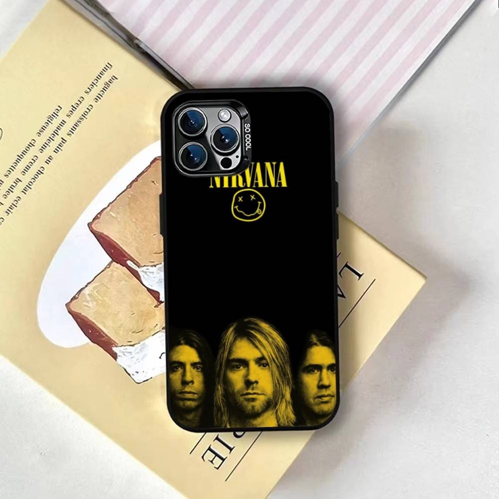Чехол для телефона рок-группы Nirvana для iPhone 17,16,15,14,13,12,11 Plus,Pro Max,XS,Разноцветный Серебряный чехол для телефона Funda Cover