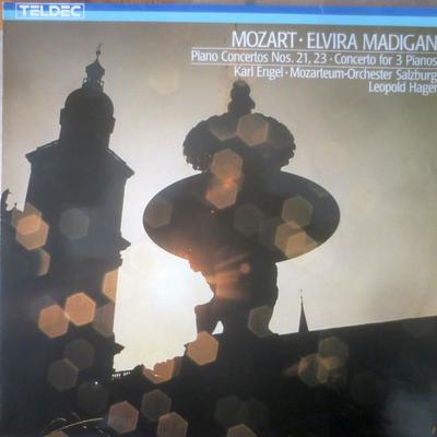 LP Пластинка ВОЛЬФГАНГ АМАДЕЙ МОЦАРТ, ЭЛЬВИРА МЭД - Концерты для фортепиано №. 21, 23 - Conce 643047 TELDEC 1984 Германия Классика Б/У