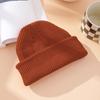 Winter Out Warm Melon Fur Hat, Knitted Hat Women, Knitted Hat Men's Solid Color Versatile Couple Pullover Hat
