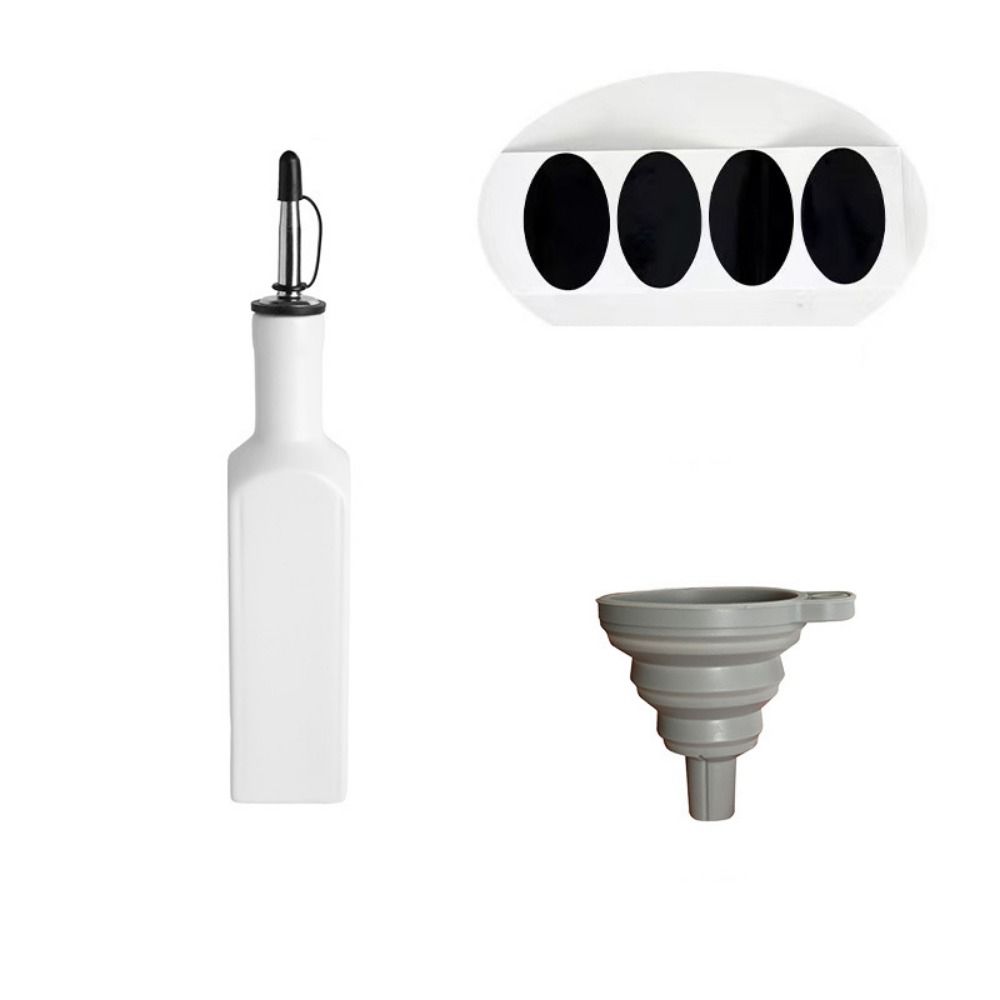 Reduce Oxidation Ceramic Olive Oil Dispenser Bottle Large Capacity Kitchen Sauce Pot Coffee Syrups