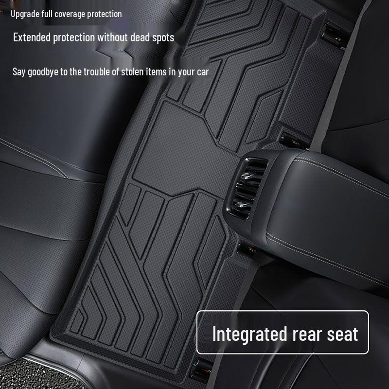 Комплект ковриков для пола Leapmotor B01: TPE Полный Комплект, Задний Ряд и Багажник, Водонепроницаемый, Новый Стиль.