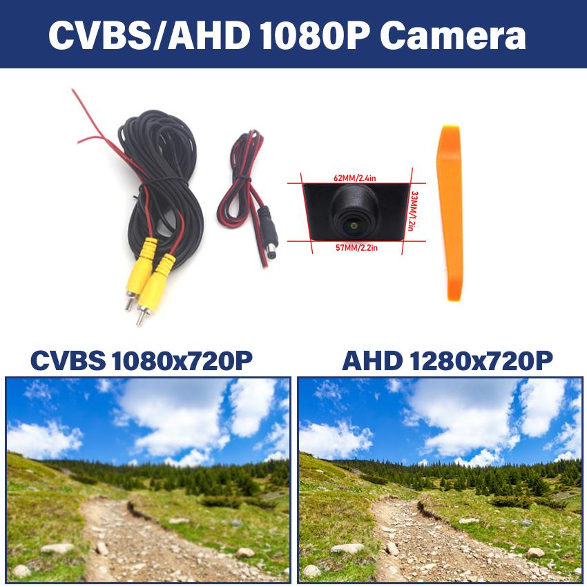 AHD 1080P Fisheye CCD Автомобильная камера переднего вида для парковки с положительным логотипом для Hyundai IX35 2010 2011 2012 2013 2014 2015 Водонепроницаемая