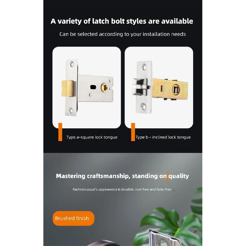Invisible Recessed Door Lock Stainless Steel Handle Keyless Mechanical Outdoor Fire Proof Home Security Hardware