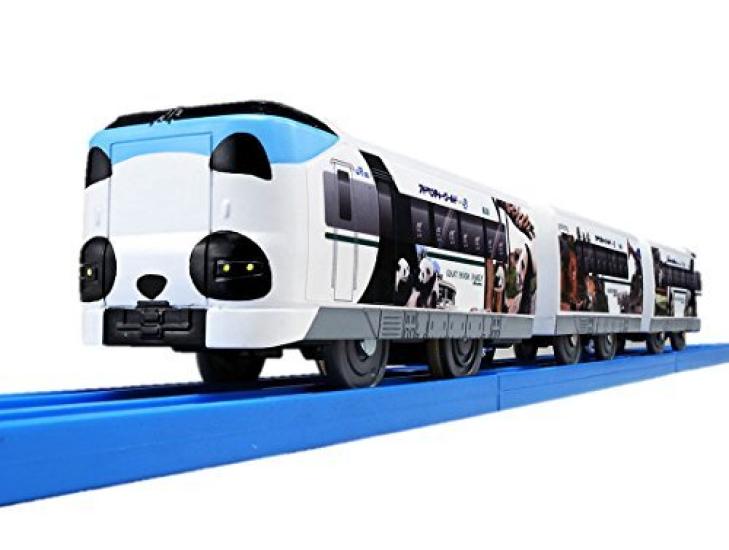 TAKARA TOMY Поезд-конструктор "Приключение Панды Куросио" Plarail S-24 "Поезд Улыбок" для детей от 3 лет (Специальная спецификация)"