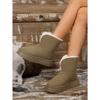 Женские короткие зимние ботинки на толстой подошве 2025 Осень/Зима Новое поступление Двусторонние Носимые Утепленная флисовая подкладка Теплые Слипоны Женские хлопковые ботинки